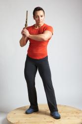 ANGELINA STANDING POSE WITH GUN